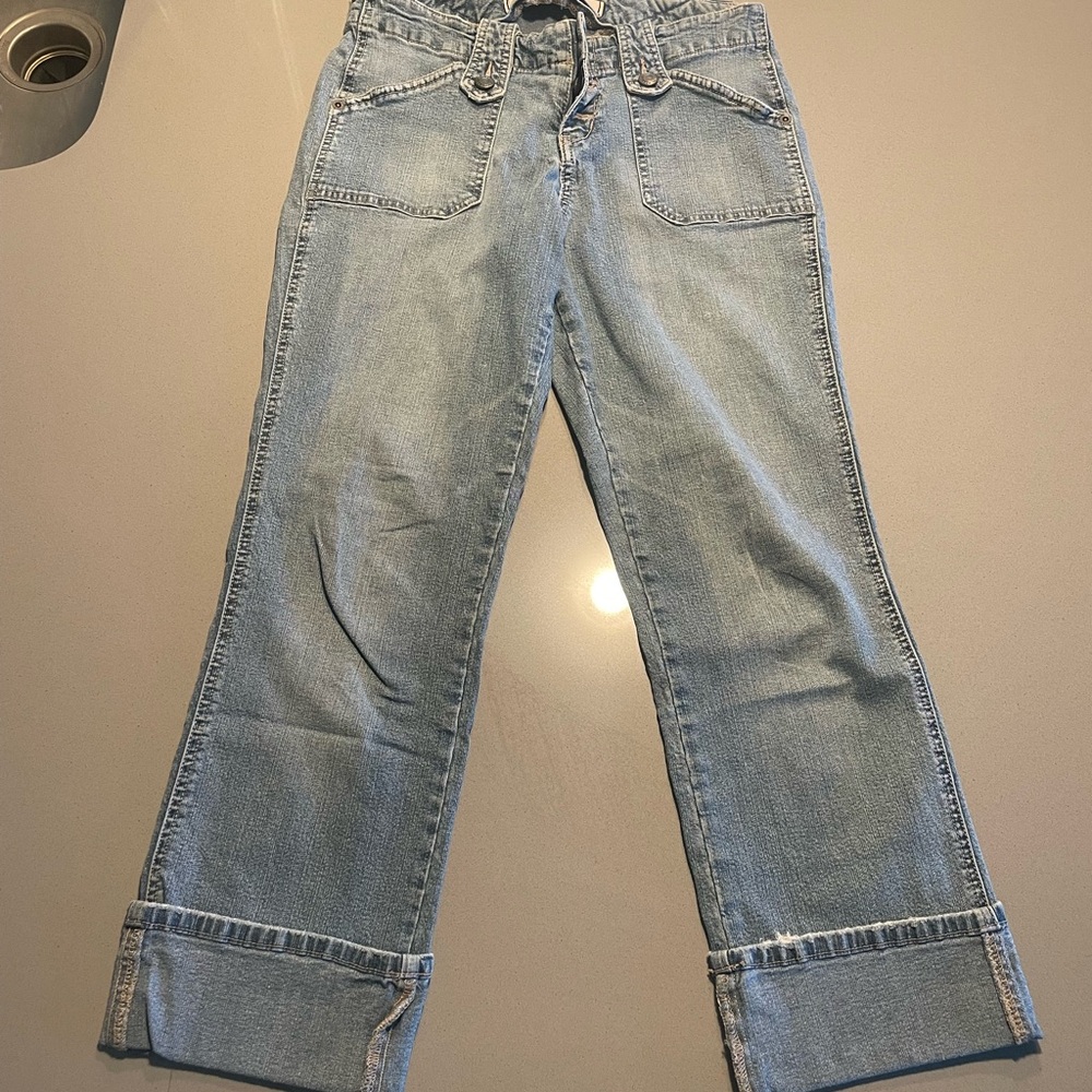 Express Light Blue Flare Jeans
